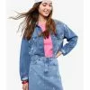 LC WAIKIKI Women's Ripped Denim Jacket -LC WAIKIKI popular shop lc waikiki 1472 7192526 1