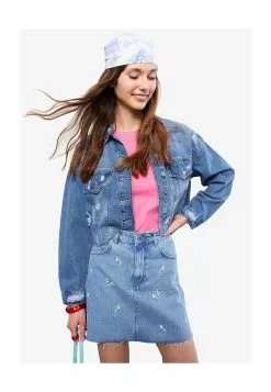 LC WAIKIKI Women's Ripped Denim Jacket