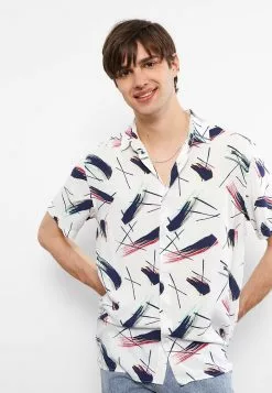 LC WAIKIKI Regular Fit Short Sleeve Patterned Viscose Men's Shirt -LC WAIKIKI popular shop lc waikiki 1478 7559836 2