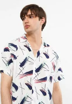 LC WAIKIKI Regular Fit Short Sleeve Patterned Viscose Men's Shirt -LC WAIKIKI popular shop lc waikiki 1478 7559836 3