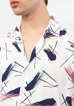 LC WAIKIKI Regular Fit Short Sleeve Patterned Viscose Men's Shirt -LC WAIKIKI popular shop lc waikiki 1478 7559836 4