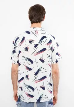 LC WAIKIKI Regular Fit Short Sleeve Patterned Viscose Men's Shirt -LC WAIKIKI popular shop lc waikiki 1478 7559836 5