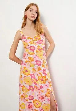 LC WAIKIKI Heart Collar Patterned Viscose Women's Dress With Straps -LC WAIKIKI popular shop lc waikiki 1481 6459836 3