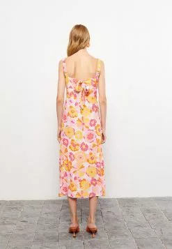 LC WAIKIKI Heart Collar Patterned Viscose Women's Dress With Straps -LC WAIKIKI popular shop lc waikiki 1481 6459836 5