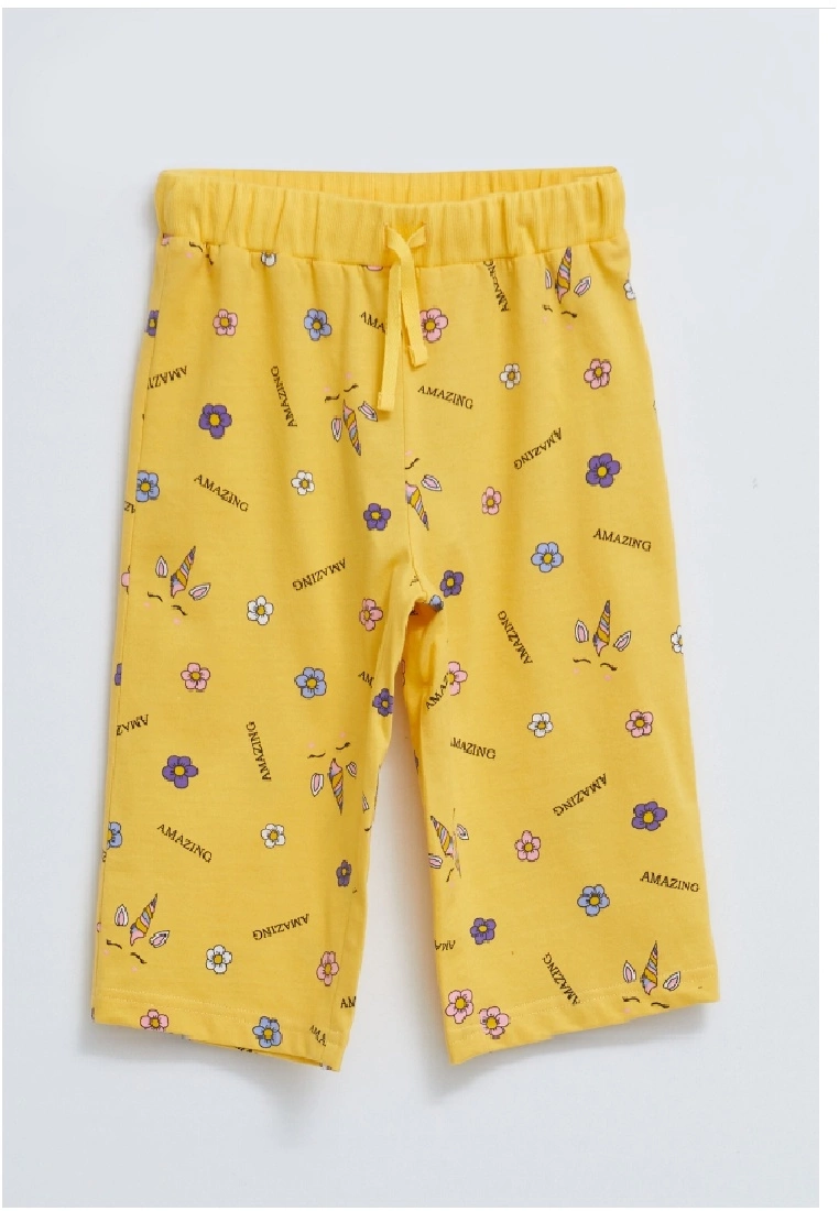 LC WAIKIKI Girl's Printed Elastic Waist Bermuda 3 LC WAIKIKI Girl's Printed Elastic Waist Bermuda