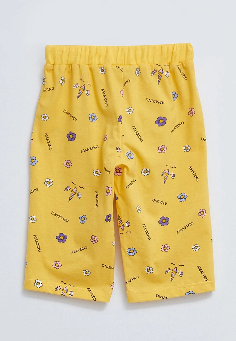 LC WAIKIKI Girl's Printed Elastic Waist Bermuda 4 LC WAIKIKI Girl's Printed Elastic Waist Bermuda - Image 2