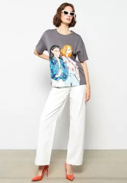 LC WAIKIKI Printed Cotton T-Shirt -LC WAIKIKI popular shop lc waikiki 1494 5047626 5