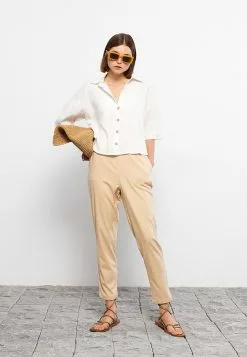 LC WAIKIKI Elastic Waist Relaxed Fit Regular Women's Trousers -LC WAIKIKI popular shop lc waikiki 1497 2969836 2