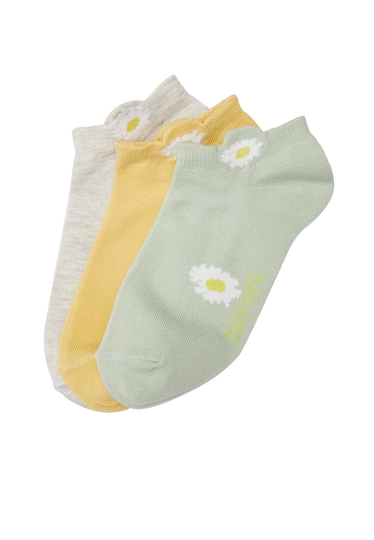 LC WAIKIKI 3 Packs Printed No Show Socks 2 LC WAIKIKI 3 Packs Printed No Show Socks