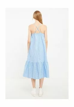 LC WAIKIKI Square Collar Striped Strap Poplin Women's Dress -LC WAIKIKI popular shop lc waikiki 1505 2757626 2