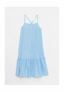 LC WAIKIKI Square Collar Striped Strap Poplin Women's Dress -LC WAIKIKI popular shop lc waikiki 1506 2757626 5