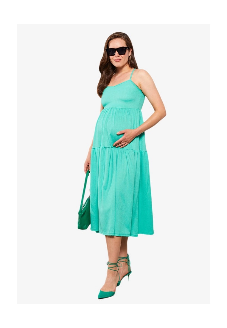 LC WAIKIKI Maternity Strap Crinkle Dress 3 LC WAIKIKI Maternity Strap Crinkle Dress