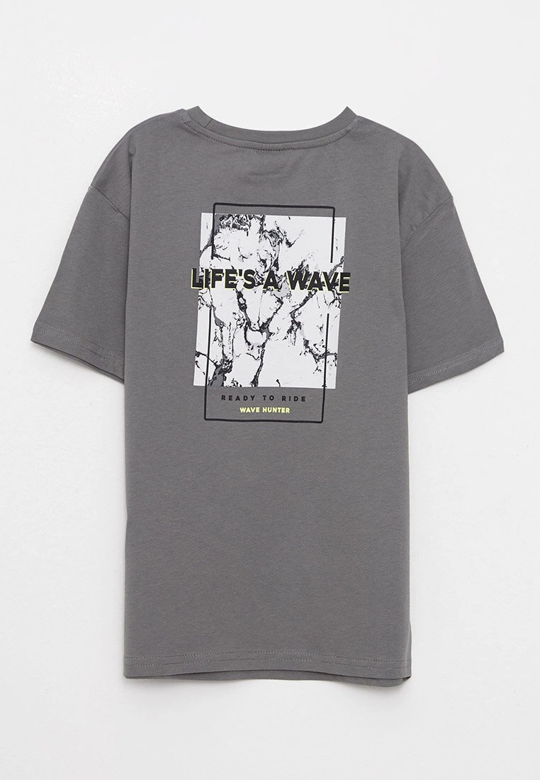 LC WAIKIKI Crew Neck Printed Short Sleeve Cotton Boy T-Shirt 4 LC WAIKIKI Crew Neck Printed Short Sleeve Cotton Boy T-Shirt - Image 2