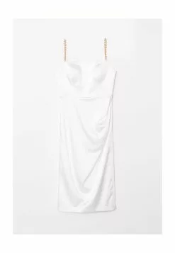 LC WAIKIKI Square Collar Strap Satin Women's Dress -LC WAIKIKI popular shop lc waikiki 1514 2816526 5