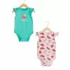 LC WAIKIKI Baby Girl Body With Snap Fastener 2 Pack