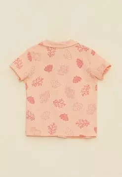 LC WAIKIKI Polo Collar Short Sleeve Printed Organic Cotton Baby Girl Pajamas Set -LC WAIKIKI popular shop lc waikiki 1582 1174936 3