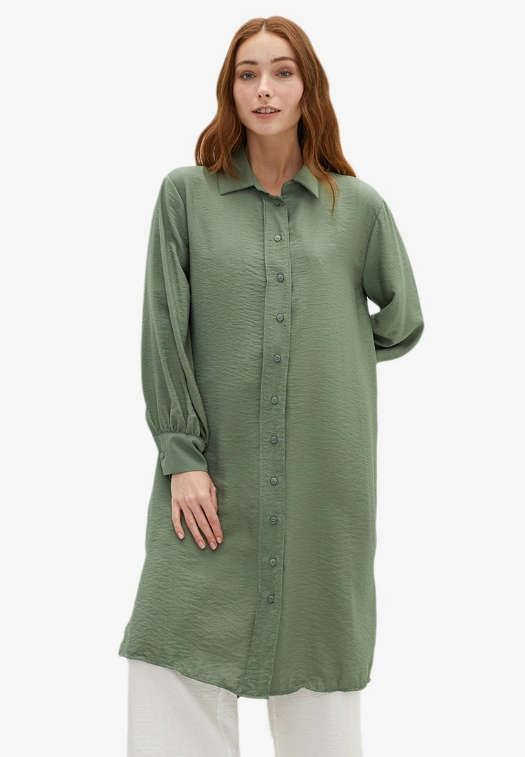 LC WAIKIKI MODEST Shirt Collar Straight Tunic 3 LC WAIKIKI MODEST Shirt Collar Straight Tunic