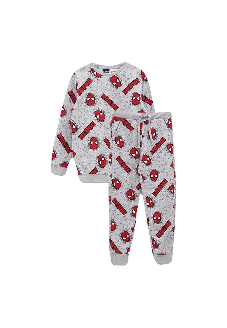 LC WAIKIKI Printed Boy Sweatshirt and Sweatpants Pack 3 LC WAIKIKI Printed Boy Sweatshirt and Sweatpants Pack