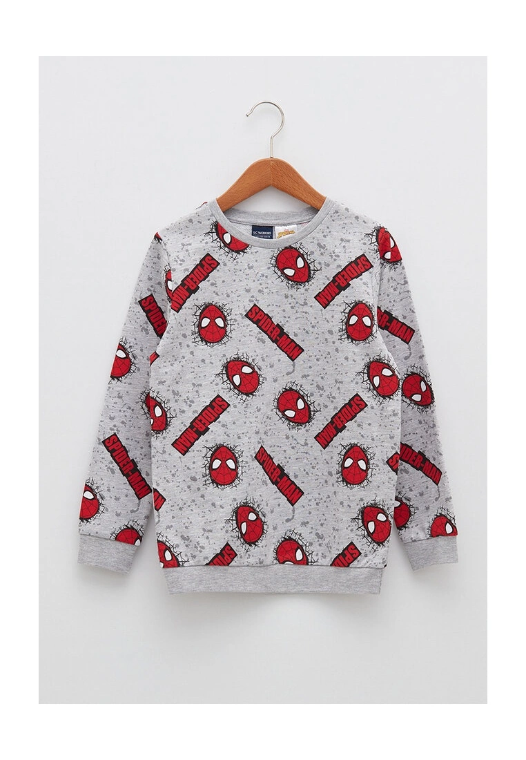 LC WAIKIKI Printed Boy Sweatshirt and Sweatpants Pack 4 LC WAIKIKI Printed Boy Sweatshirt and Sweatpants Pack - Image 2