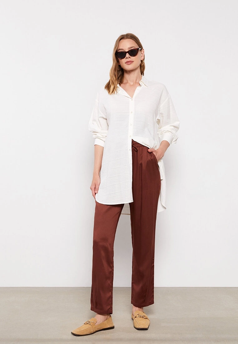 LC WAIKIKI Elastic Waist Straight Pocket Detailed Gabardine Maternity Trousers 3 LC WAIKIKI Elastic Waist Straight Pocket Detailed Gabardine Maternity Trousers