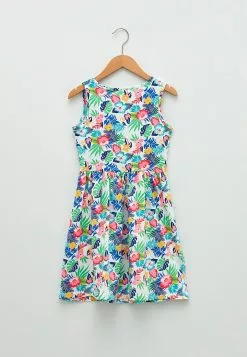 LC WAIKIKI Crew Neck Printed Girl Dress 5 LC WAIKIKI Crew Neck Printed Girl Dress -LC WAIKIKI popular shop lc waikiki 1716 5018236 2