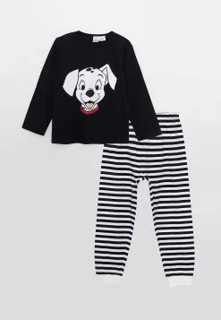 LC WAIKIKI Crew Neck Long Sleeve 101 Dalmatians Printed Baby Boy Pajamas Set