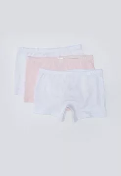LC WAIKIKI Basic Cotton Girls' Boxer 3 Pack