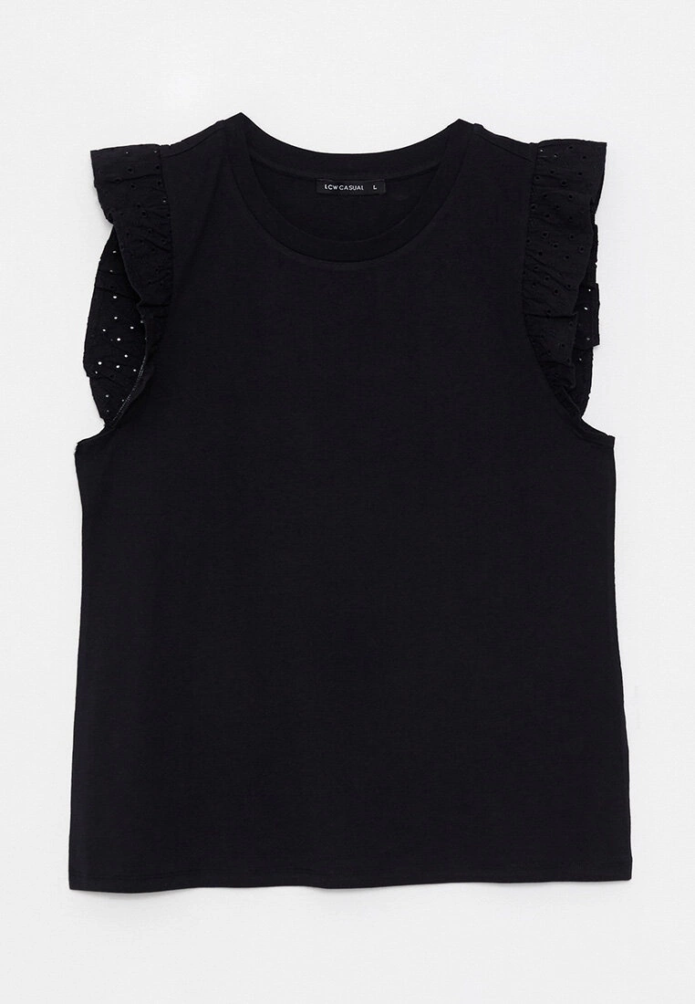 LC WAIKIKI Crew Neck Straight Short Sleeve Cotton Women's T-Shirt 7 LC WAIKIKI Crew Neck Straight Short Sleeve Cotton Women's T-Shirt - Image 5