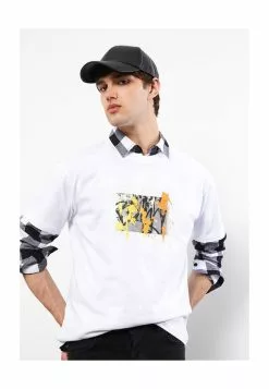 LC WAIKIKI Printed Combed Cotton T-Shirt -LC WAIKIKI popular shop lc waikiki 1944 2371216 4