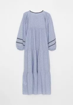 LC WAIKIKI Tie Collar Patterned Long Sleeve A-Line Poplin Women's Dress -LC WAIKIKI popular shop lc waikiki 2180 4870936 7