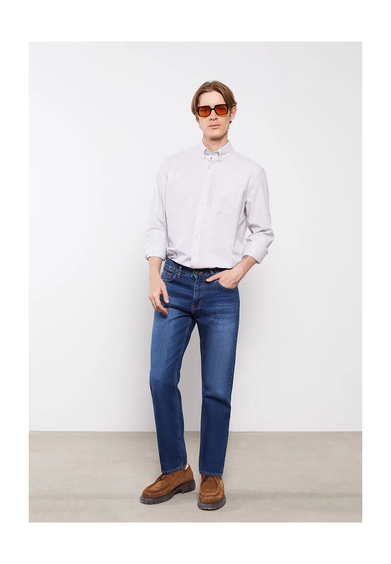 LC WAIKIKI Regular Fit Long Sleeve Poplin Shirt 6 LC WAIKIKI Regular Fit Long Sleeve Poplin Shirt - Image 4