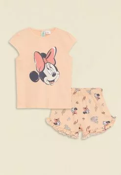 LC WAIKIKI Crew Neck Short Sleeve Minnie Mouse Printed Organic Cotton Baby Girl Pajamas Set -LC WAIKIKI popular shop lc waikiki 2199 9374936 4