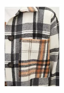 LC WAIKIKI Front Button Closure Plaid Long Sleeve Gabardine Women's Shirt -LC WAIKIKI popular shop lc waikiki 2270 4297626 3