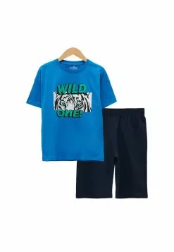LC WAIKIKI Printed Boy Short Pajamas Set