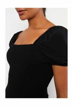 LC WAIKIKI Square Collar Straight Short Sleeve Viscose Women's Dress -LC WAIKIKI popular shop lc waikiki 2312 4397626 3