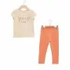 LC WAIKIKI Crew Neck Short Sleeve Printed Baby Girl T-Shirt And Leggings 2-Piece Set -LC WAIKIKI popular shop lc waikiki 2320 0036216 1