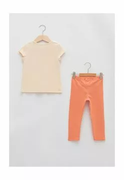 LC WAIKIKI Crew Neck Short Sleeve Printed Baby Girl T-Shirt And Leggings 2-Piece Set -LC WAIKIKI popular shop lc waikiki 2320 0036216 2