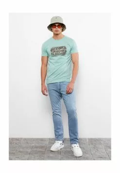 LC WAIKIKI Crew Neck Combed Cotton T-Shirt -LC WAIKIKI popular shop lc waikiki 2350 2127916 4