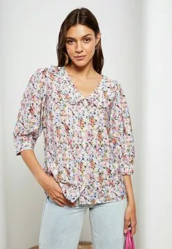 LC WAIKIKI Baby Collar Floral Viscose Women's Blouse