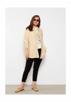 LC WAIKIKI Collared Straight Maternity Shirt -LC WAIKIKI popular shop lc waikiki 2451 4206726 5