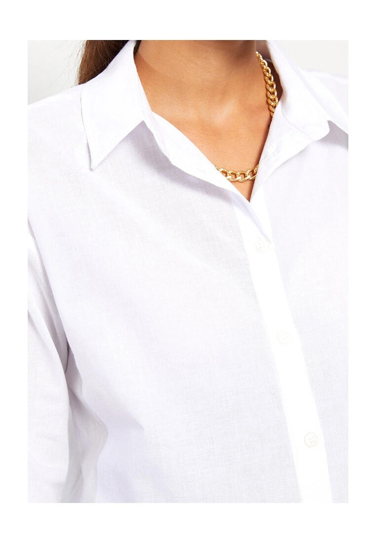 LC WAIKIKI Maternity Poplin Shirt 5 LC WAIKIKI Maternity Poplin Shirt - Image 3