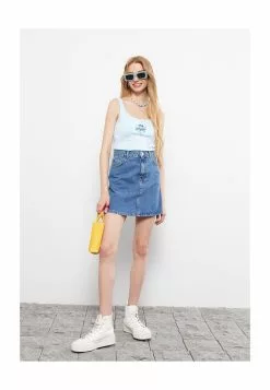 LC WAIKIKI Standard Fit Rodeo Jean Skirt -LC WAIKIKI popular shop lc waikiki 2457 5606726 5