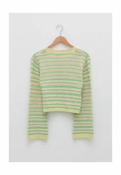 LC WAIKIKI Striped Crop Cardigan -LC WAIKIKI popular shop lc waikiki 2459 0406726 7