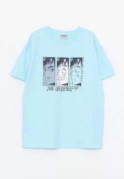 LC WAIKIKI Crew Neck Printed Short Sleeve Cotton Boy T-Shirt
