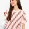 LC WAIKIKI Crew Neck Striped Short Sleeve Women's T-Shirt -LC WAIKIKI popular shop lc waikiki 2682 7816726 1 1