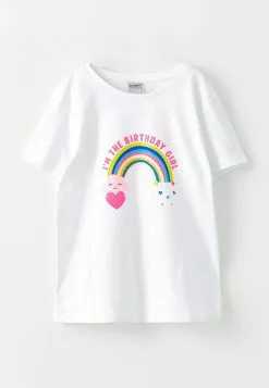 LC WAIKIKI Crew Neck Printed Short Sleeve Cotton Girls T-Shirt