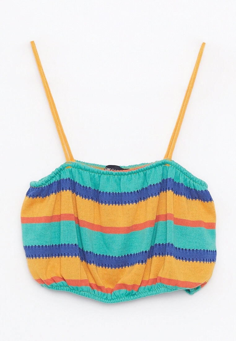 LC WAIKIKI Square Collar Color Block Strap Female Singlet 8 LC WAIKIKI Square Collar Color Block Strap Female Singlet - Image 6