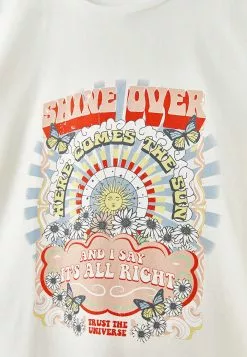 LC WAIKIKI Crew Neck Patterned Short Sleeve Cotton Women's T-Shirt -LC WAIKIKI popular shop lc waikiki 2744 5505236 7