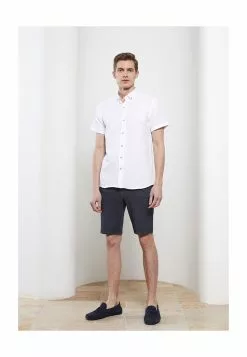 LC WAIKIKI Slim Fit Short Sleeve Dobby Shirt -LC WAIKIKI popular shop lc waikiki 2786 7415916 4