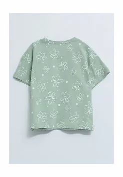 LC WAIKIKI Crew Neck Short Sleeve Printed Cotton Baby Girl T-Shirt And Shorts 2-Pack Set -LC WAIKIKI popular shop lc waikiki 2931 3765716 3